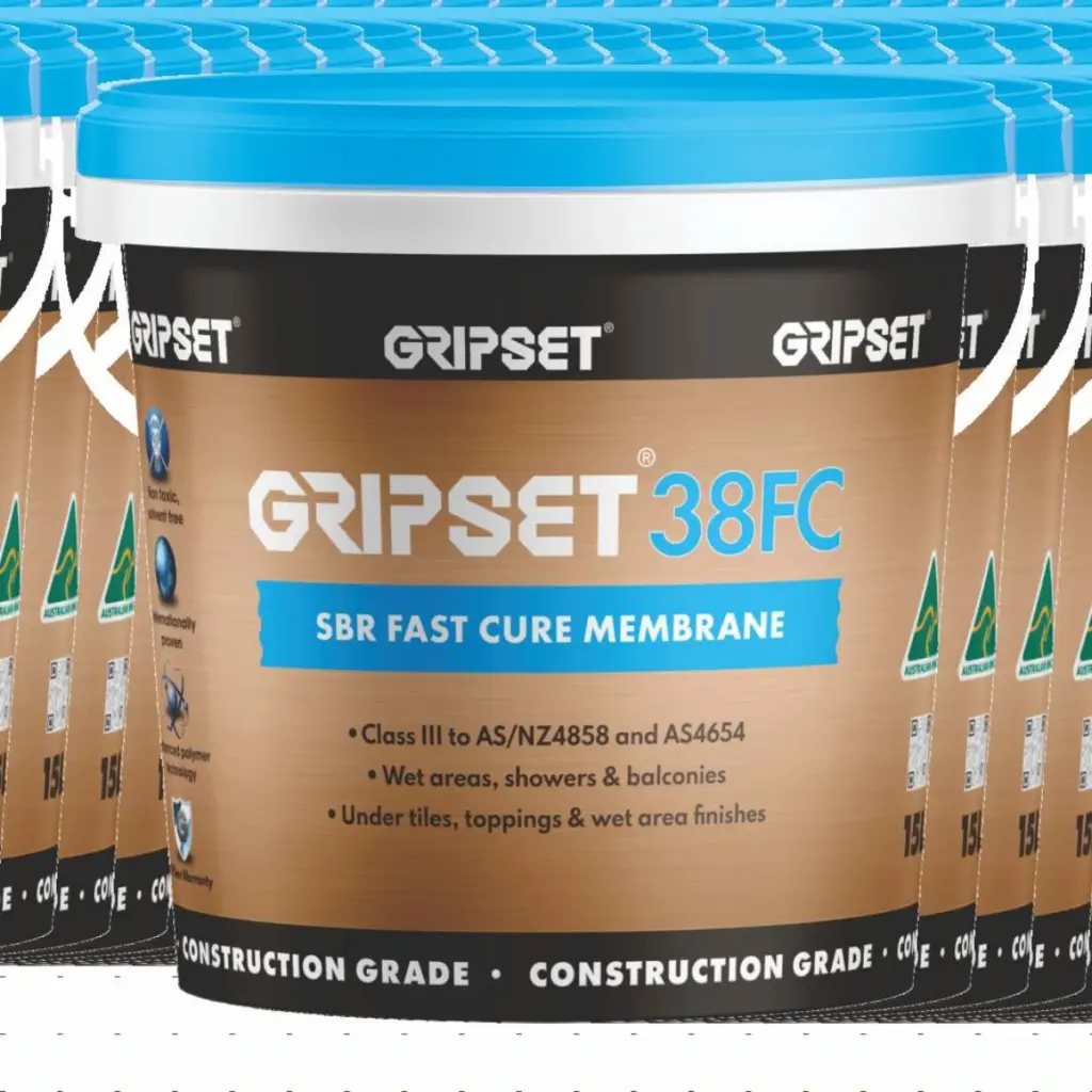 Gripset 38FC SBR Fast Cure Membrane 15-litre tubs.