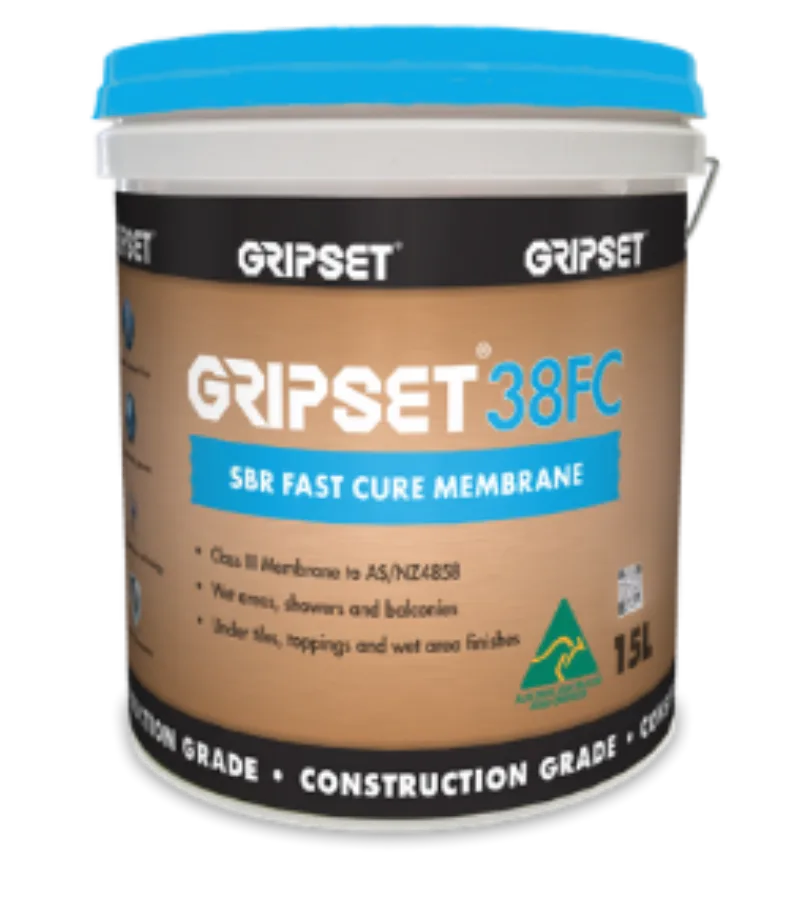 Gripset 38FC SBR Fast Cure waterproofing membrane 15-litre pail
