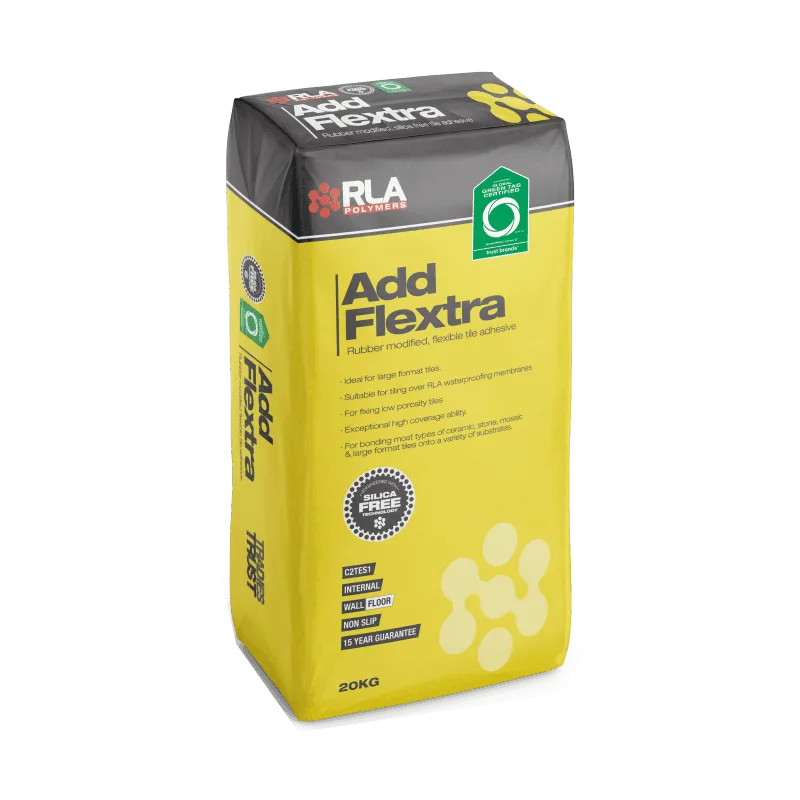 RLA Addflextra rubber-modified tile adhesive 20kg bag