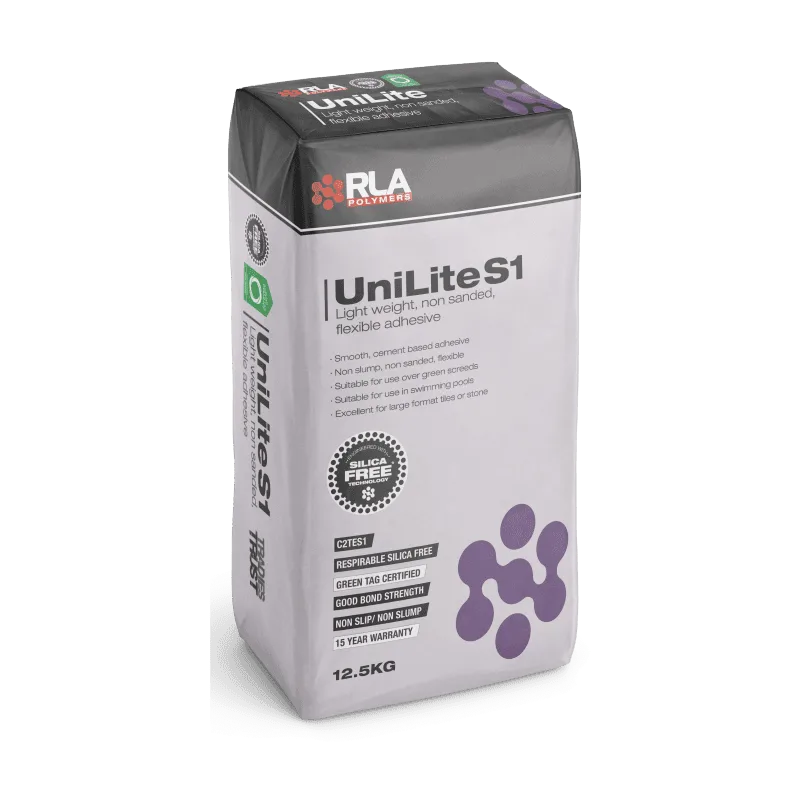 RLA UniLite S1 lightweight non-sanded tile adhesive 20kg bag
